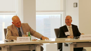 Magistrate Judge John O'Sullivan and Judge Stanford Blake shared candidly from their experiences on the bench at the Russian American Bar Association of South Florida's event.