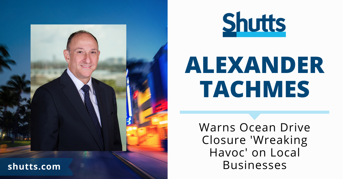 Alexander Tachmes Warns Ocean Drive Closure &lsquo;Wreaking Havoc&rsquo; on Local Businesses