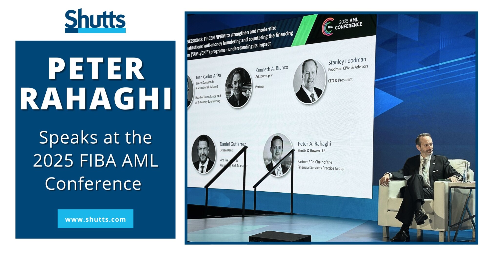 Peter Rahaghi Speaks at the 2025 FIBA AML Conference