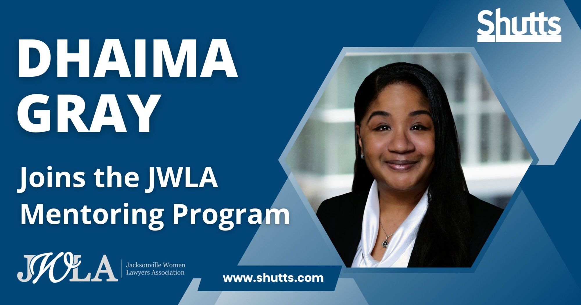 Dhaima Gray Joins JWLA Mentoring Program Dhaima Gray Joins JWLA Mentoring Program