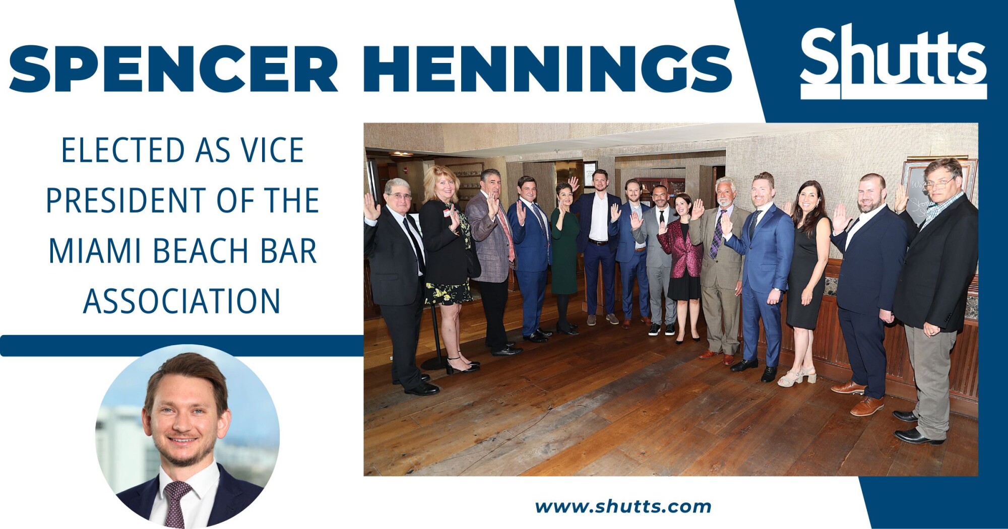 Spencer Hennings Elected as Vice President of the Miami Beach Bar Association Spencer Hennings Elected as Vice President of the Miami Beach Bar Association