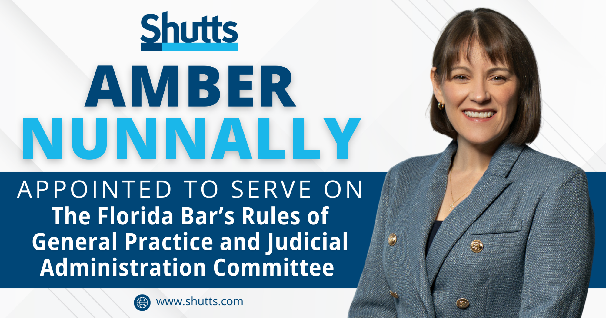 Amber Nunnally Appointed to Serve on The Florida Bar’s Rules of General Practice and Judicial Administration Committee Amber Nunnally Appointed to Serve on The Florida Bar’s Rules of General Practice and Judicial Administration Committee