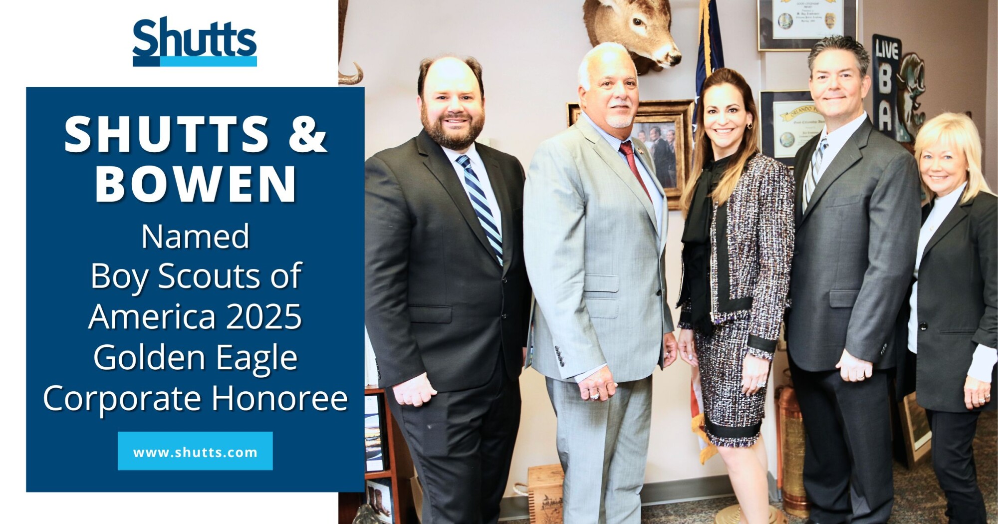 Shutts & Bowen Named Boy Scouts of America 2025 Golden Eagle Corporate Honoree Shutts & Bowen Named Boy Scouts of America 2025 Golden Eagle Corporate Honoree