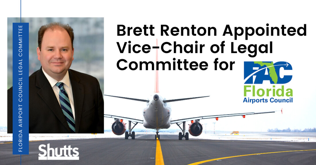 Brett Renton Appointed Vice-Chair of FAC Legal Committee Brett Renton Appointed Vice-Chair of FAC Legal Committee