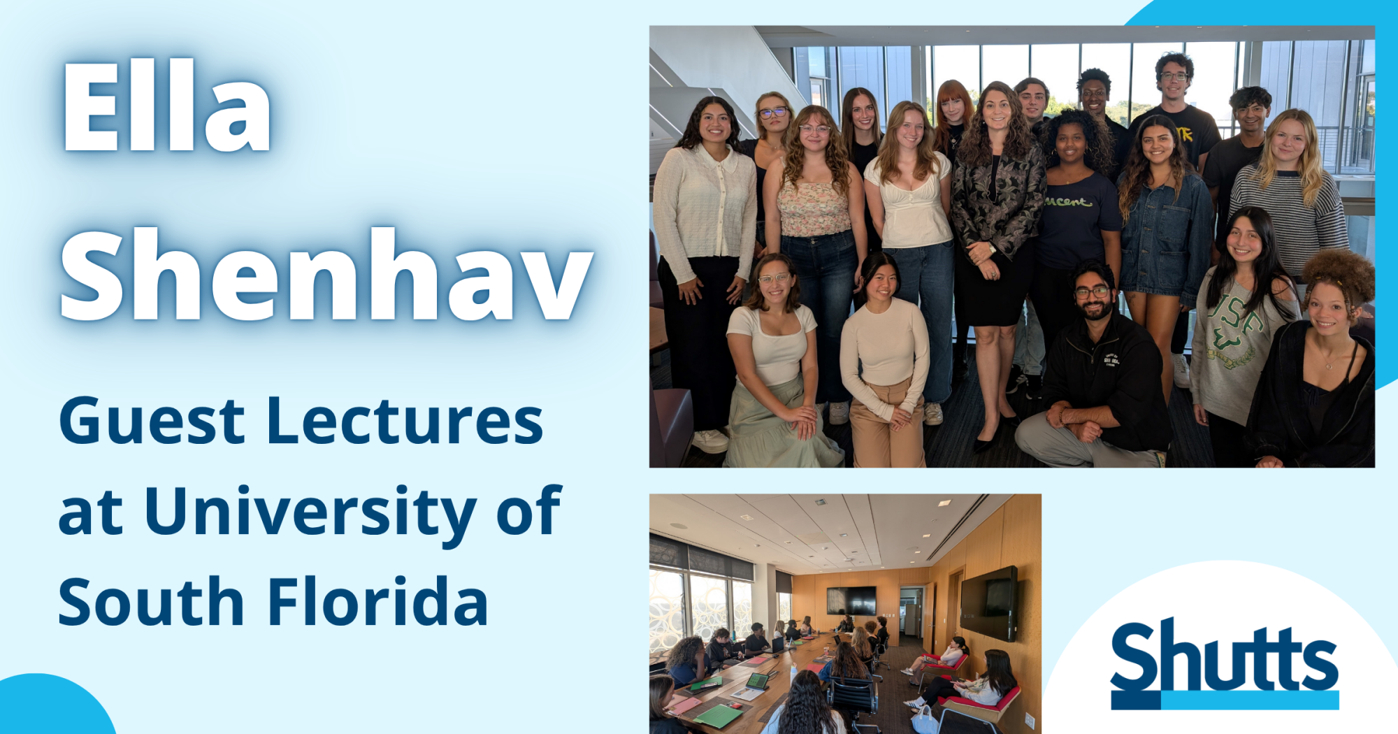 Ella Shenhav Guest Lectures at University of South Florida Ella Shenhav Guest Lectures at University of South Florida