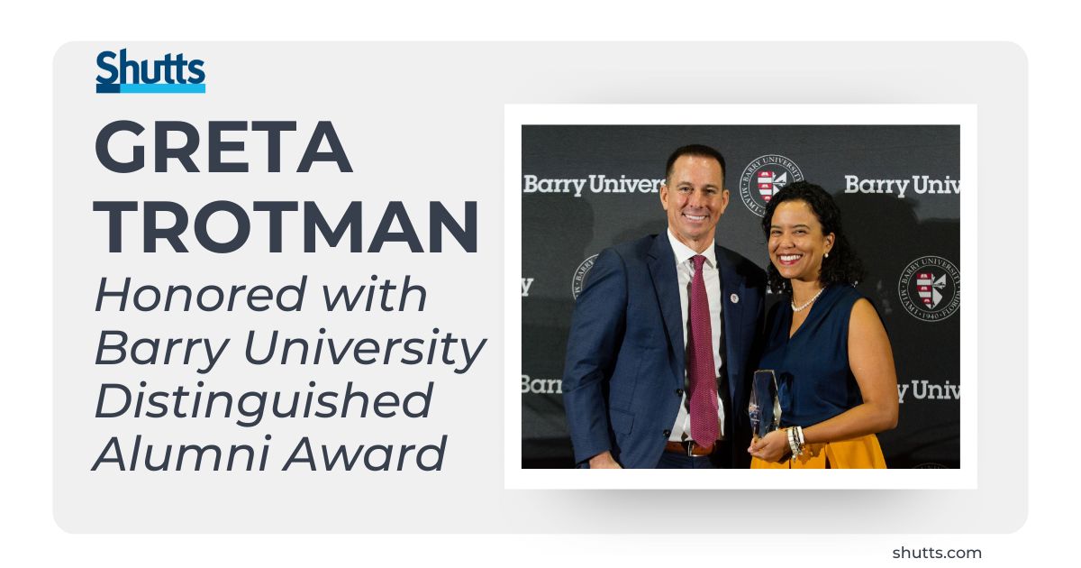 Greta Trotman Honored with Barry University Distinguished Alumni Award