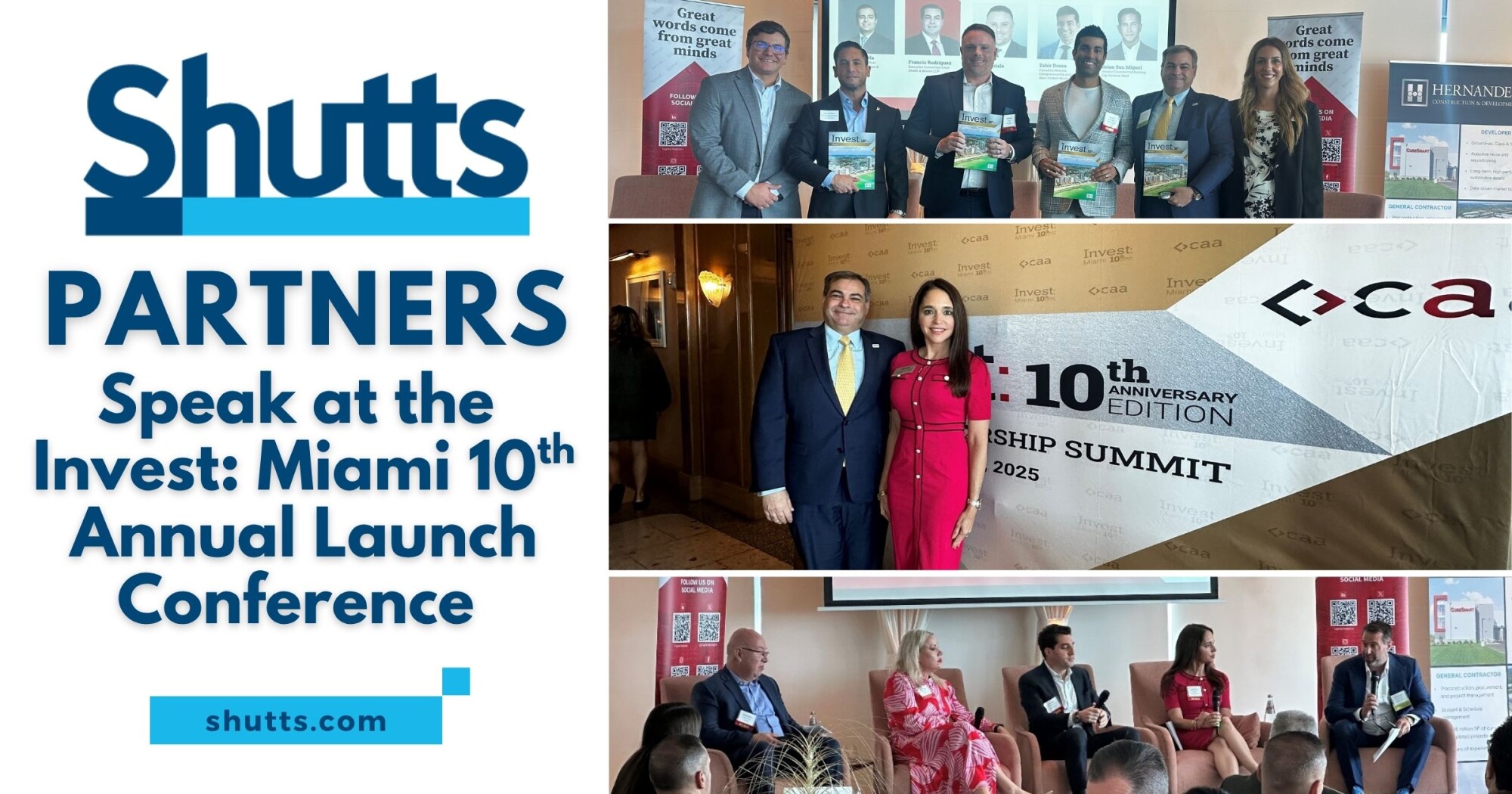 Shutts Partners Speak at the Invest: Miami 10th Annual Launch Conference Shutts Partners Speak at the Invest: Miami 10th Annual Launch Conference