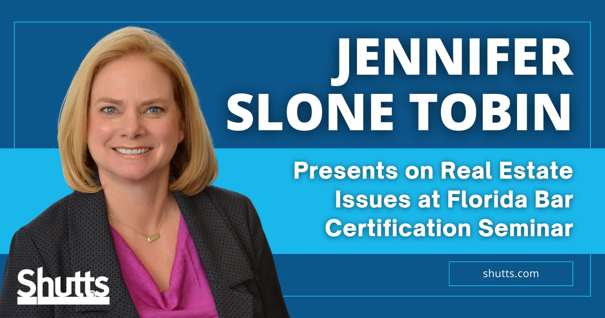 Jennifer Slone Tobin Presents on Real Estate Issues at Florida Bar Certification Seminar Jennifer Slone Tobin Presents on Real Estate Issues at Florida Bar Certification Seminar