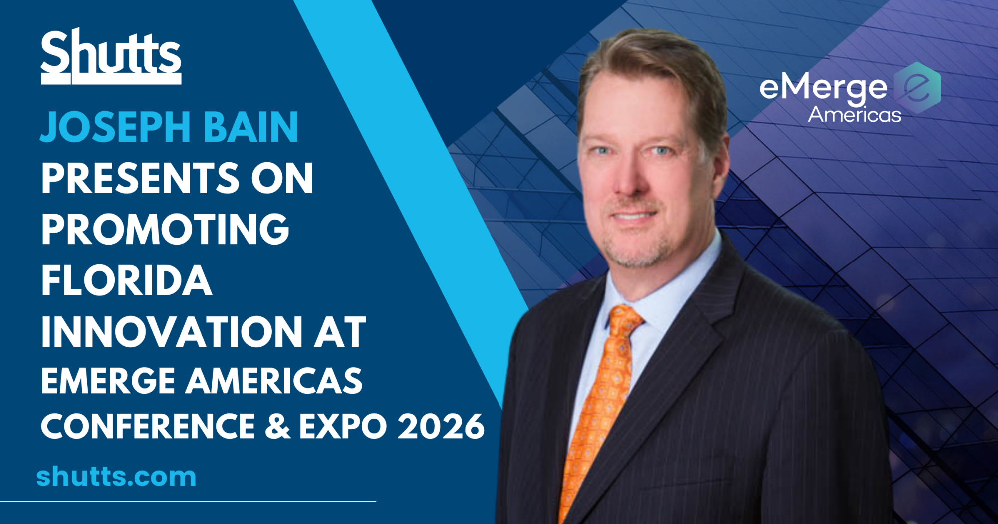 Joseph Bain Presents on Promoting Florida Innovation at eMerge Americas Conference and Expo 2026 Joseph Bain Presents on Promoting Florida Innovation at eMerge Americas Conference and Expo 2026