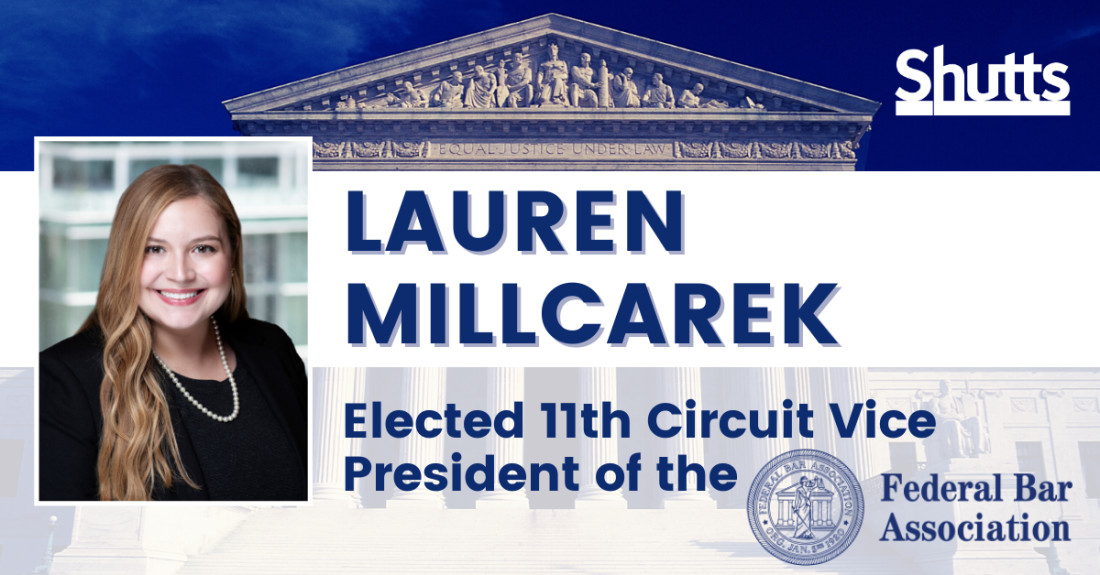 Lauren Millcarek Elected 11th Circuit Vice President of the Federal Bar Association Lauren Millcarek Elected 11th Circuit Vice President of the Federal Bar Association