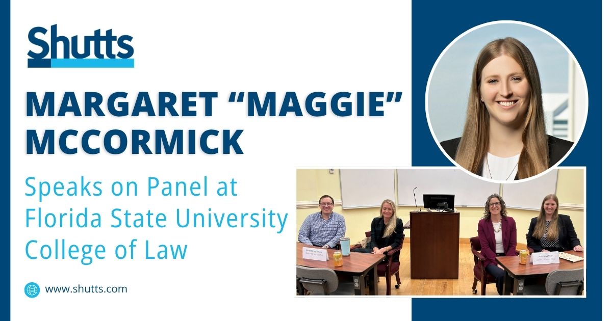 Margaret “Maggie” A. McCormick Speaks on Panel at Florida State University College of Law Margaret “Maggie” A. McCormick Speaks on Panel at Florida State University College of Law