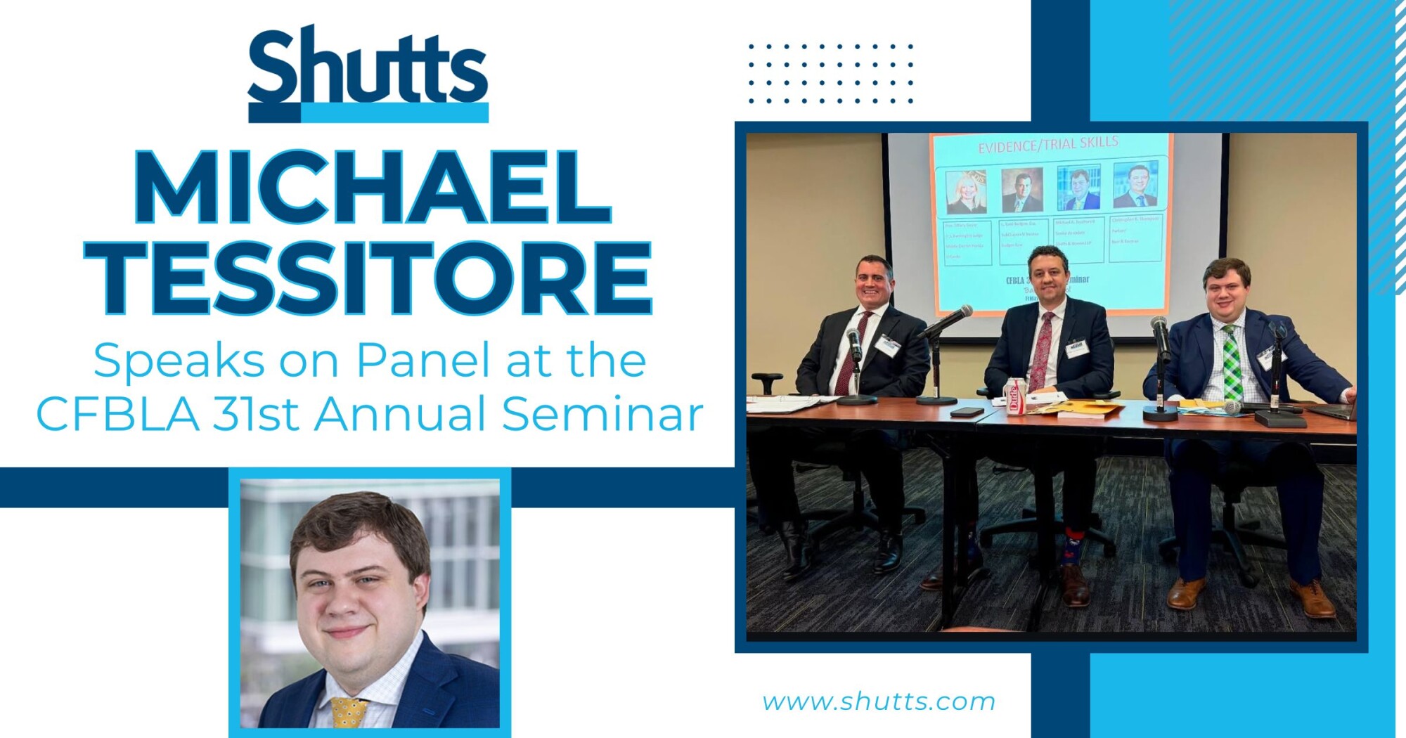 Michael Tessitore Speaks on Panel at the CFBLA 31st Annual Seminar Michael Tessitore Speaks on Panel at the CFBLA 31st Annual Seminar