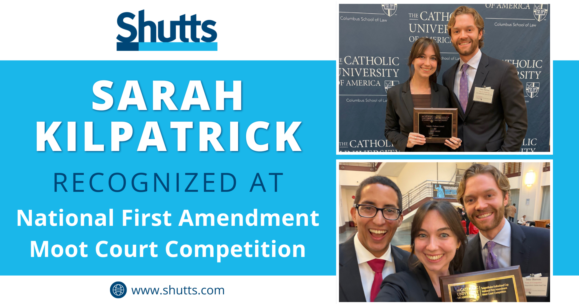 Sarah Kilpatrick Recognized at National First Amendment Moot Court Competition Sarah Kilpatrick Recognized at National First Amendment Moot Court Competition