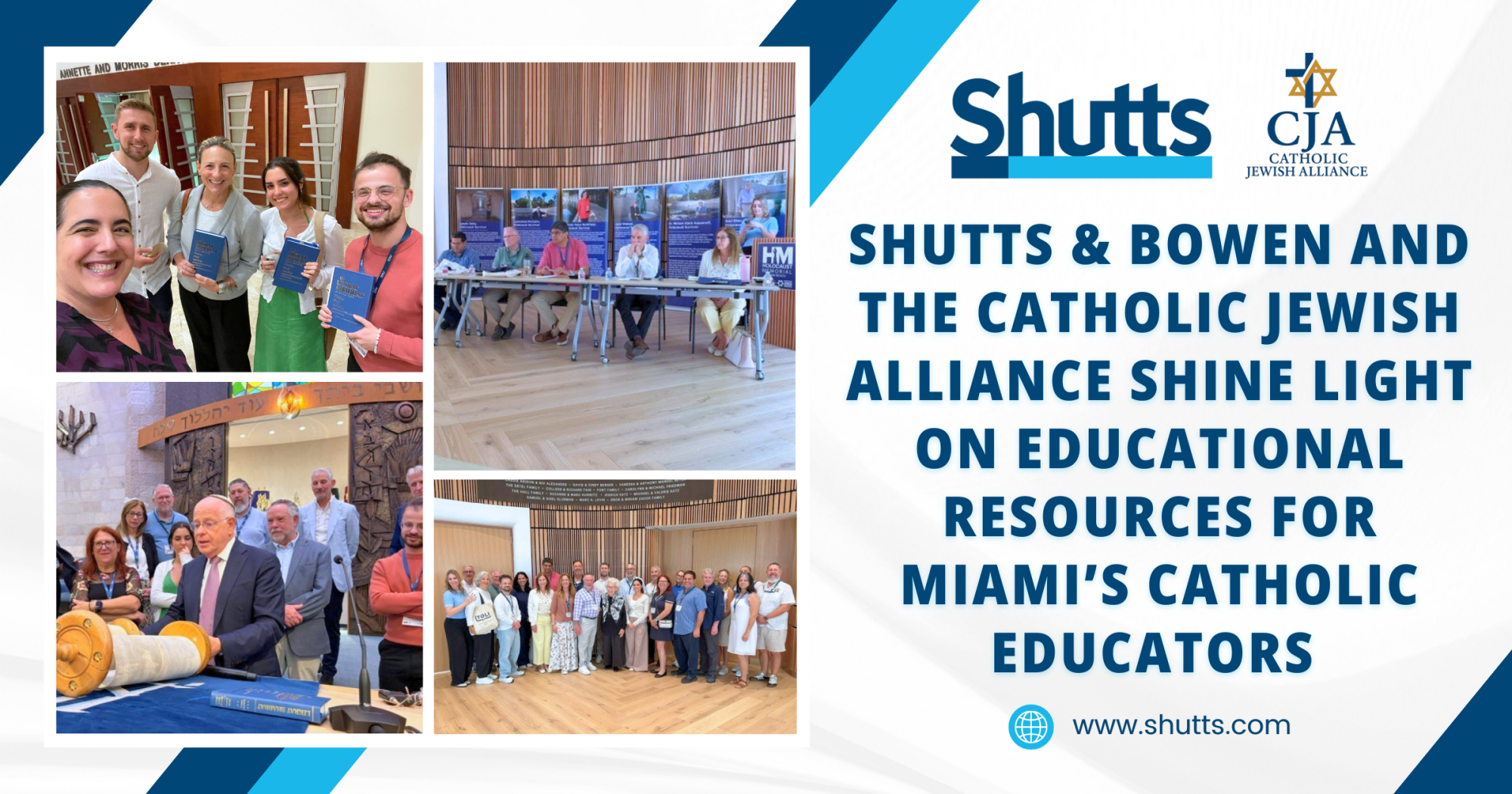 Shutts & Bowen and the Catholic Jewish Alliance Shine Light on Educational Resources for Mami’s Catholic Educators Shutts & Bowen and the Catholic Jewish Alliance Shine Light on Educational Resources for Mami’s Catholic Educators