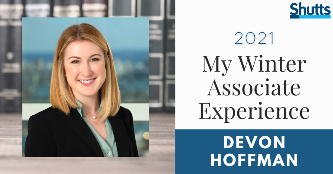 My Winter Associate Experience: Devon Hoffman My Winter Associate Experience: Devon Hoffman