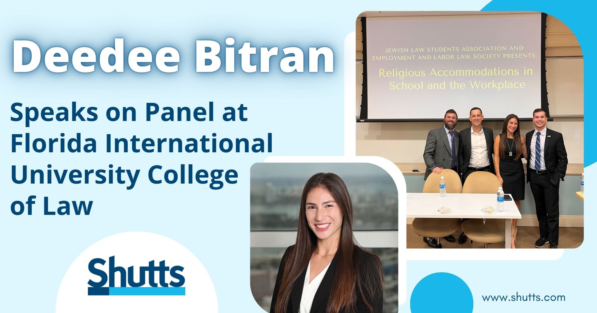 Deedee Bitran Speaks on Panel at Florida International University College of Law Deedee Bitran Speaks on Panel at Florida International University College of Law
