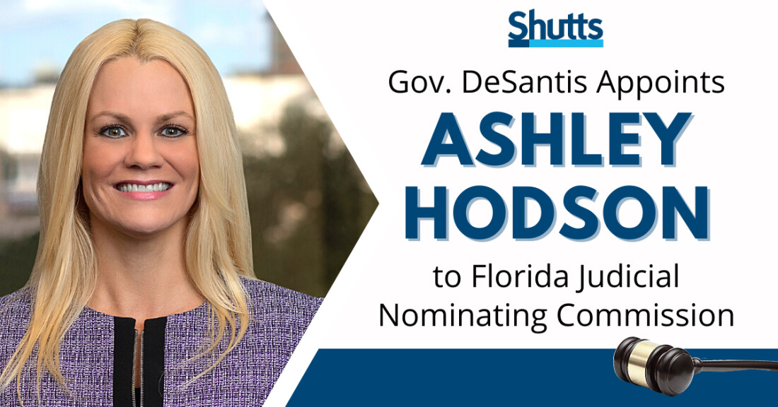 Gov. DeSantis Appoints Ashley Hodson to Florida Judicial Nominating Commission Gov. DeSantis Appoints Ashley Hodson to Florida Judicial Nominating Commission
