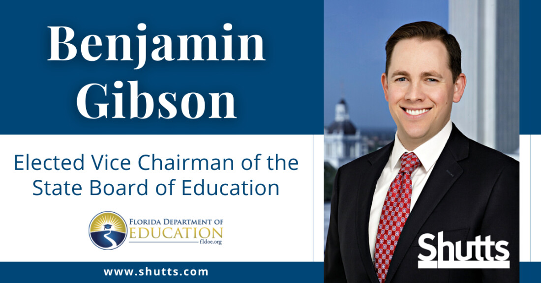 Benjamin Gibson Elected Vice Chairman of the State Board of Education Benjamin Gibson Elected Vice Chairman of the State Board of Education