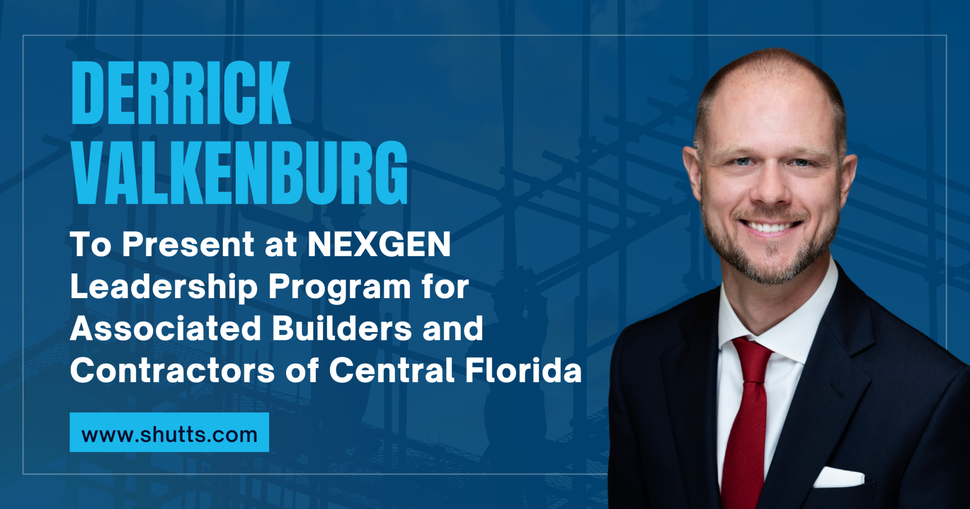 Derrick Valkenburg to Present at NEXGEN Leadership Program for ABCCF Derrick Valkenburg to Present at NEXGEN Leadership Program for ABCCF