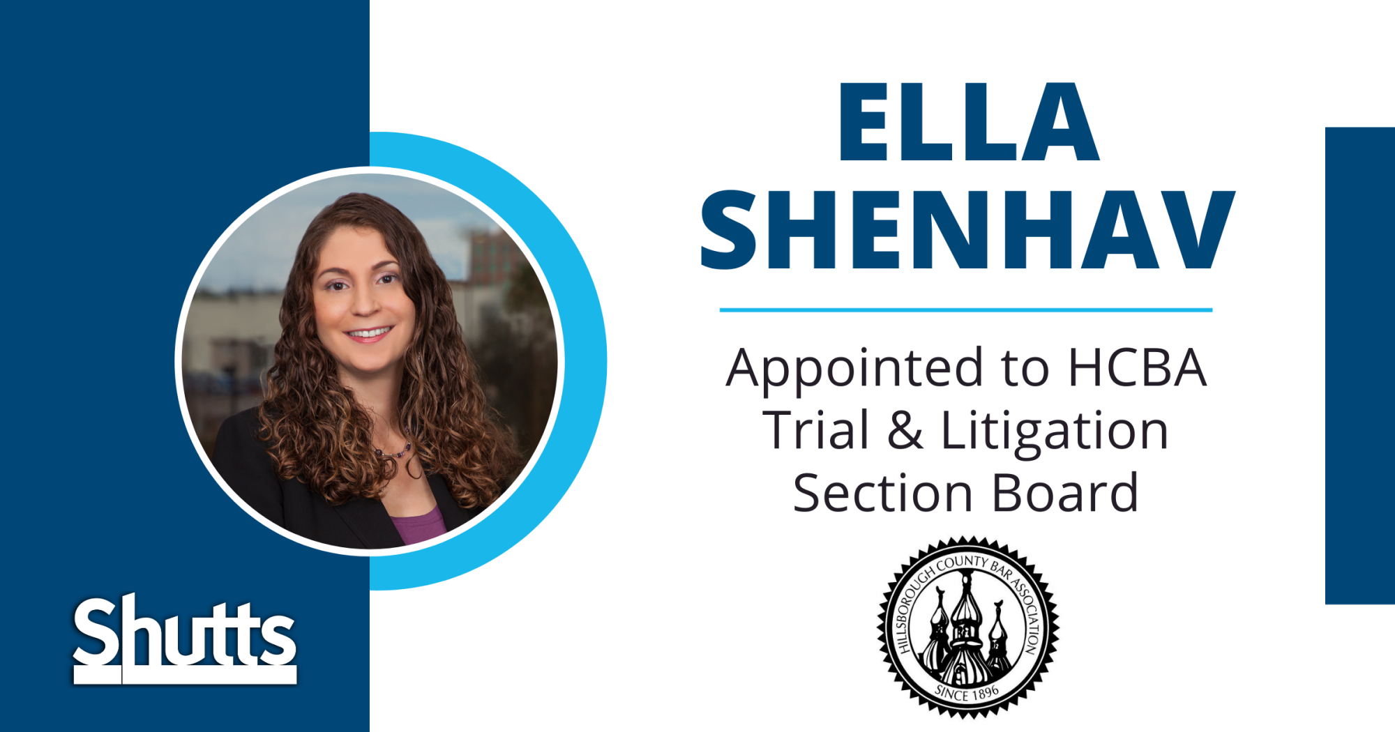 Ella Shenhav Appointed to HCBA Trial & Litigation Section Board Ella Shenhav Appointed to HCBA Trial & Litigation Section Board