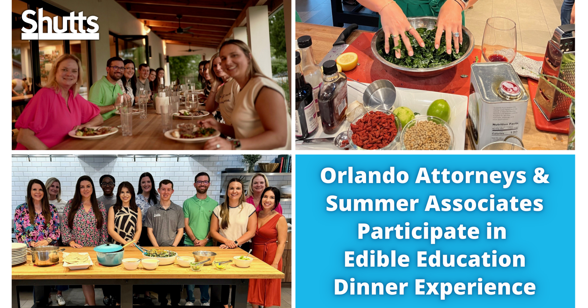 Orlando Attorneys and Summer Associates Participate in Edible Education Dinner Experience Orlando Attorneys and Summer Associates Participate in Edible Education Dinner Experience