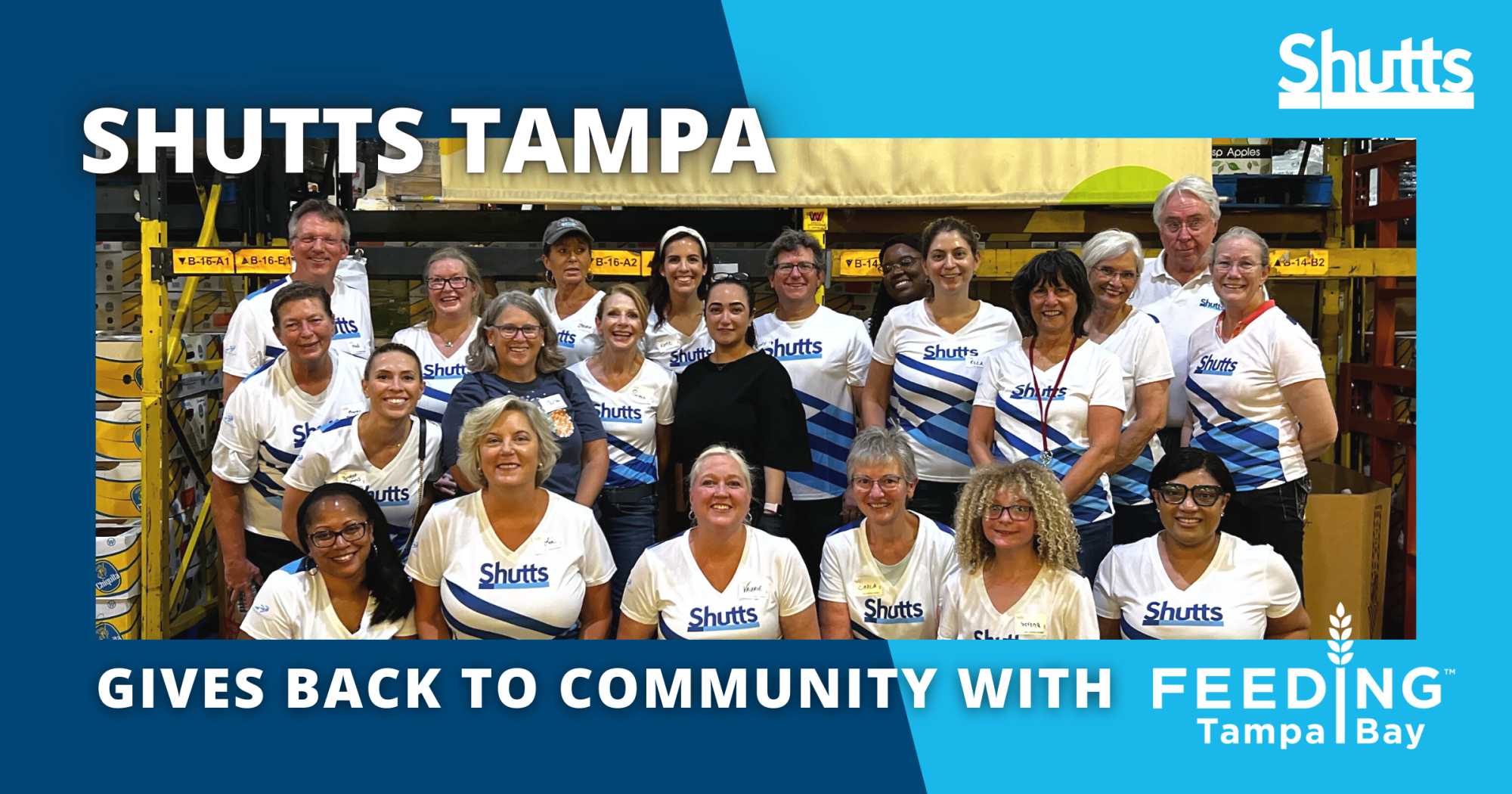 Shutts Tampa Gives Back to Community with Feeding Tampa Bay Shutts Tampa Gives Back to Community with Feeding Tampa Bay