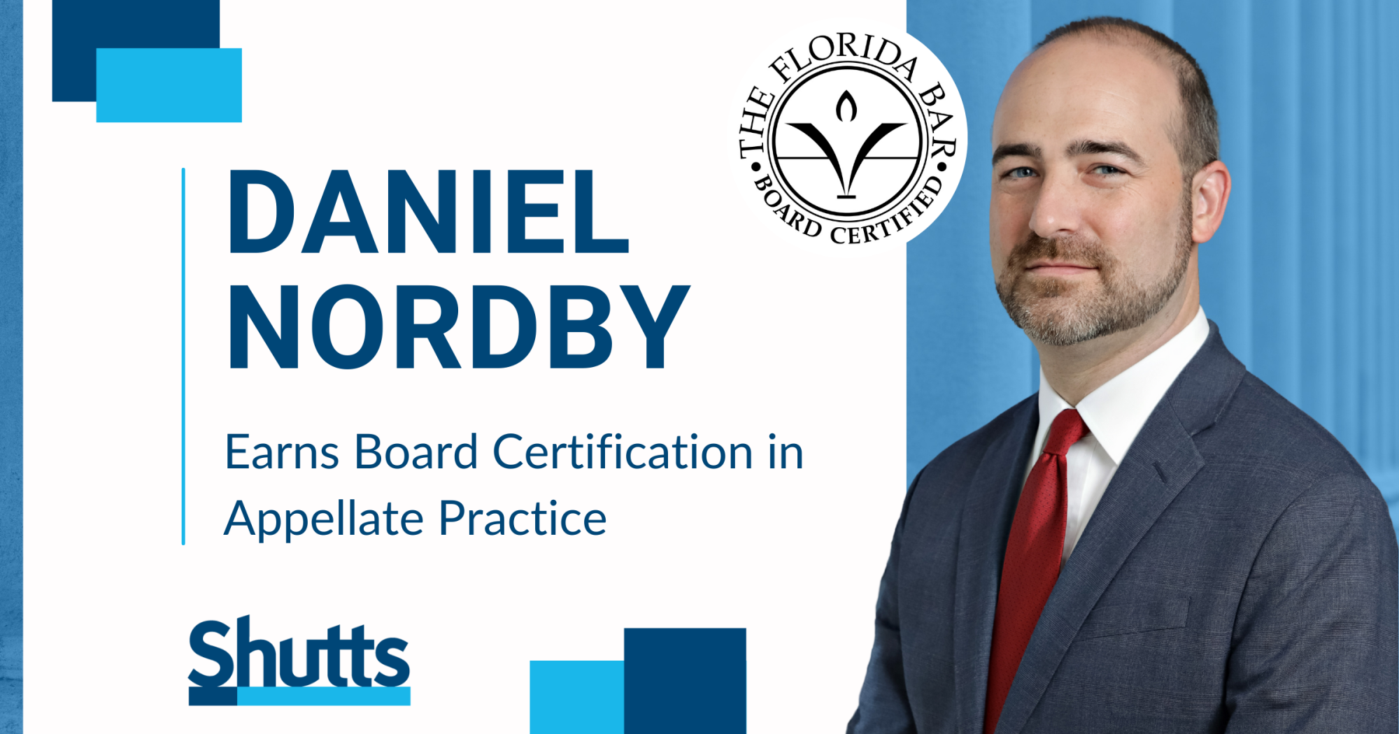 Daniel Nordby Earns Board Certification in Appellate Practice Daniel Nordby Earns Board Certification in Appellate Practice