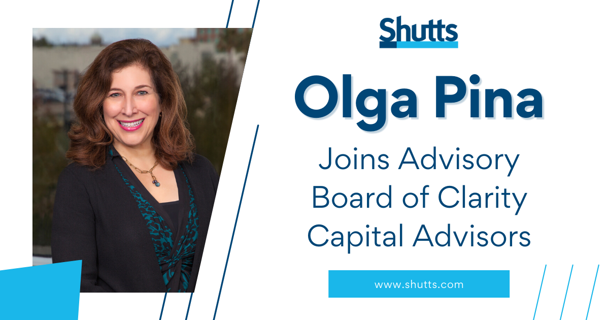 Olga Pina Joins Advisory Board of Clarity Capital Advisors Olga Pina Joins Advisory Board of Clarity Capital Advisors