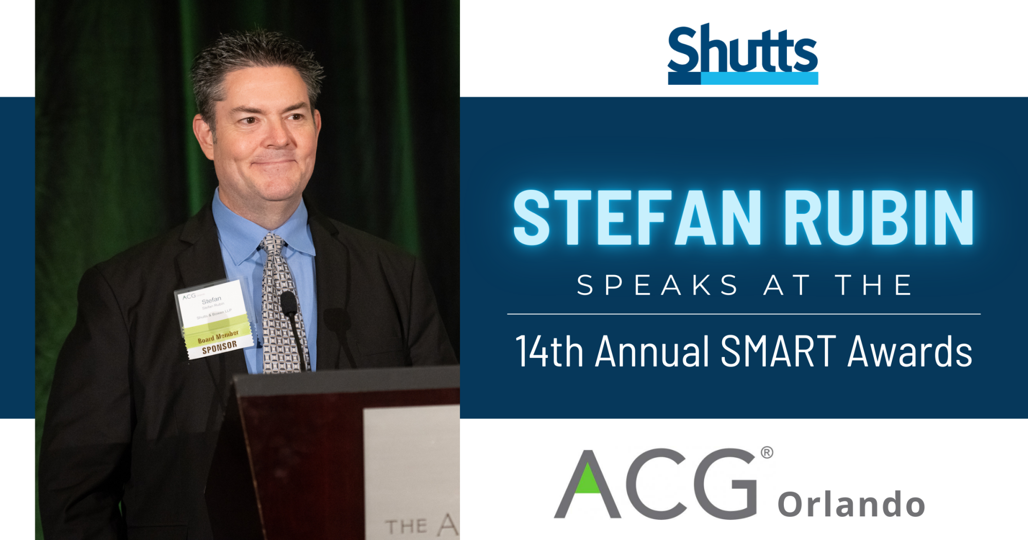 Stefan Rubin Speaks at the 14th Annual SMART Awards Stefan Rubin Speaks at the 14th Annual SMART Awards