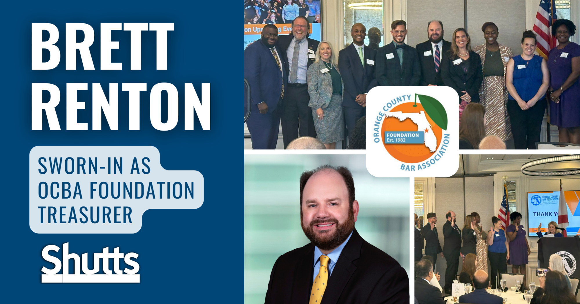 Brett Renton Sworn-In as OCBA Foundation Treasurer Brett Renton Sworn-In as OCBA Foundation Treasurer