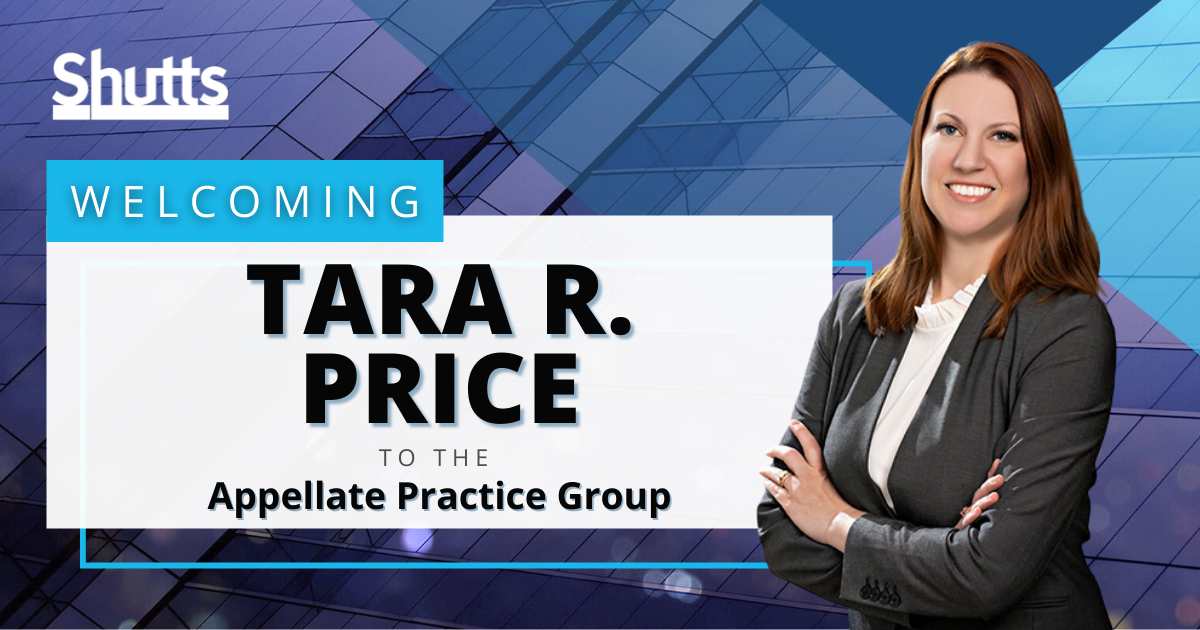 Shutts & Bowen Appellate Team Attracts New Tallahassee Partner, Tara R. Price Shutts & Bowen Appellate Team Attracts New Tallahassee Partner, Tara R. Price
