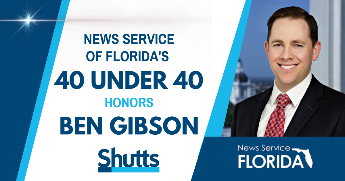 News Service of Florida's 40 under 40 Honors Ben Gibson News Service of Florida's 40 under 40 Honors Ben Gibson