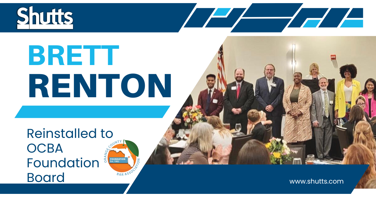 Brett Renton Re-Installed to OCBA Foundation Board Brett Renton Re-Installed to OCBA Foundation Board