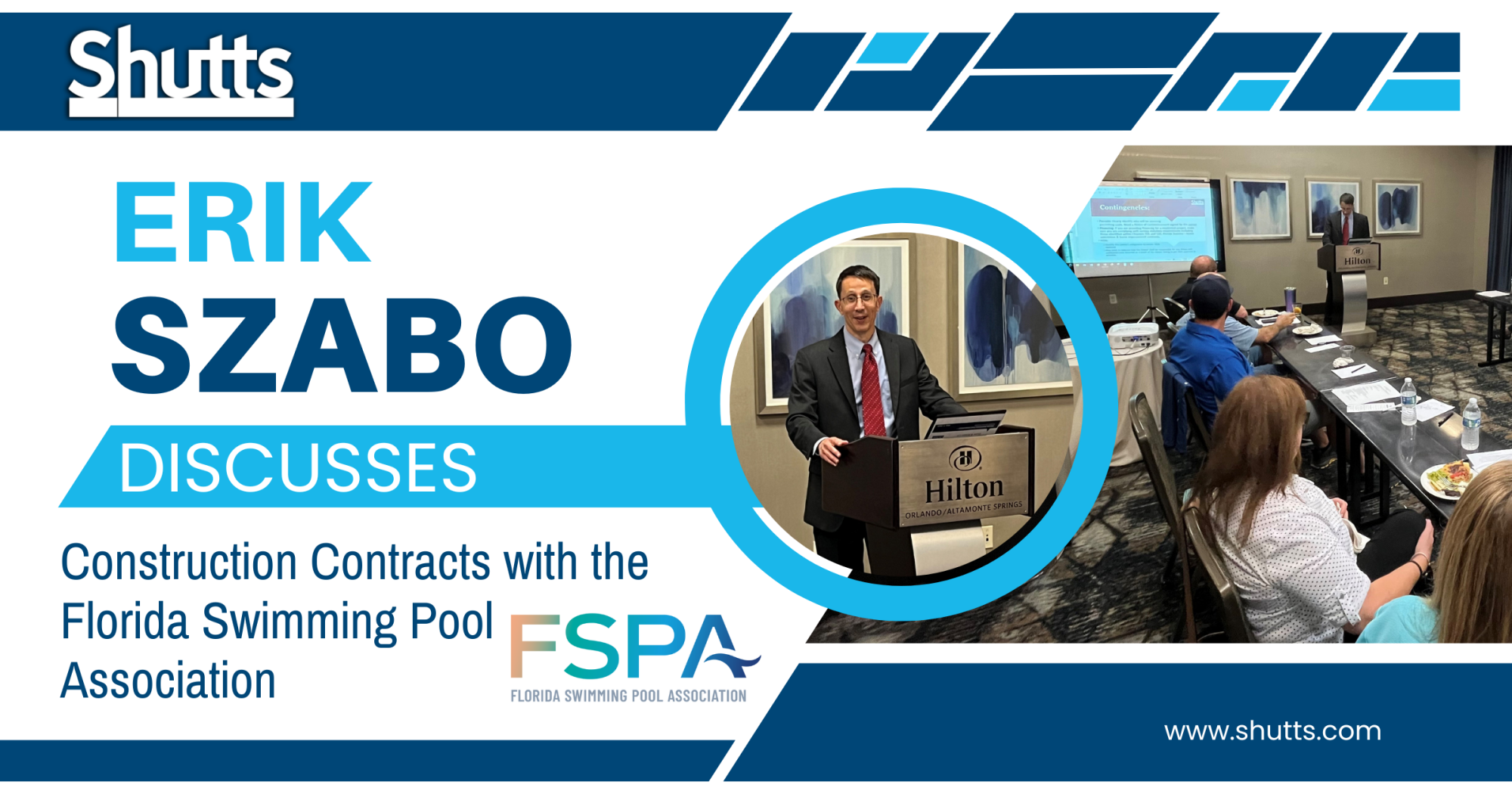 Erik Szabo Discusses Construction Contracts with the Florida Swimming Pool Association Erik Szabo Discusses Construction Contracts with the Florida Swimming Pool Association