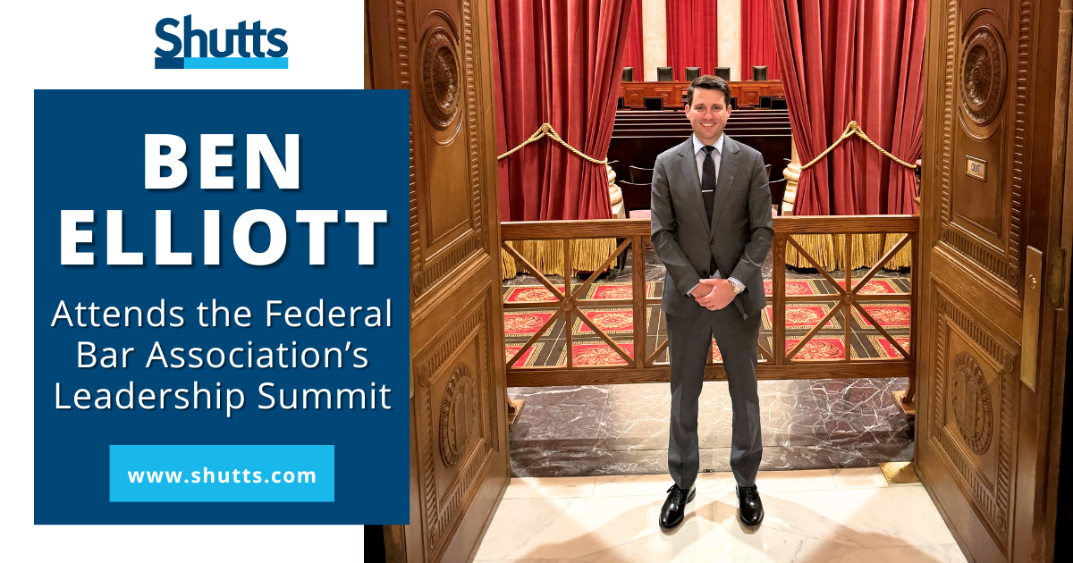 Benjamin Elliott Attends the Federal Bar Association’s Leadership Summit Benjamin Elliott Attends the Federal Bar Association’s Leadership Summit