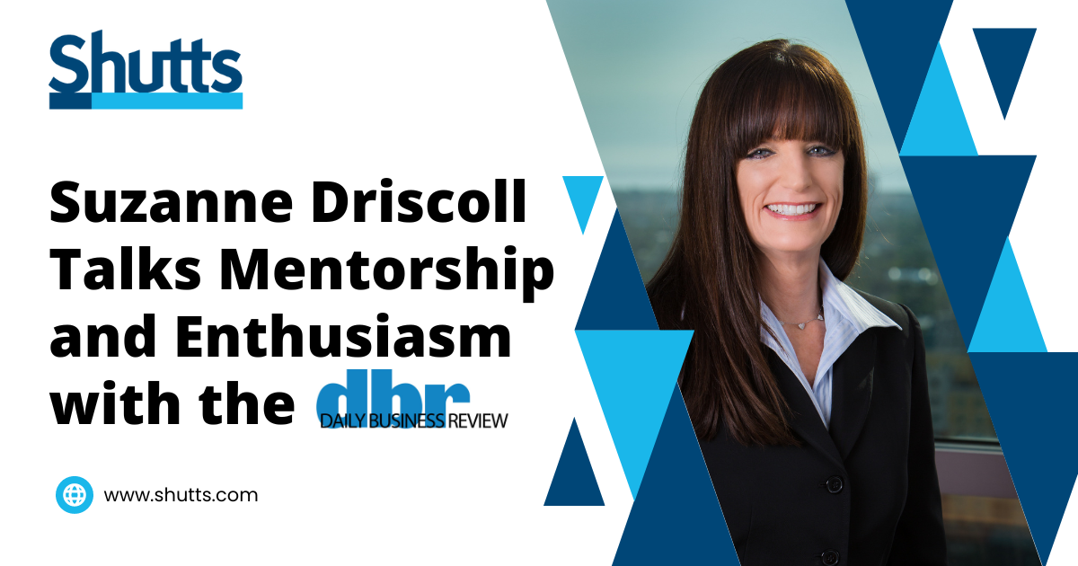 Suzanne Driscoll Talks Mentorship and Enthusiasm with the DBR Suzanne Driscoll Talks Mentorship and Enthusiasm with the DBR