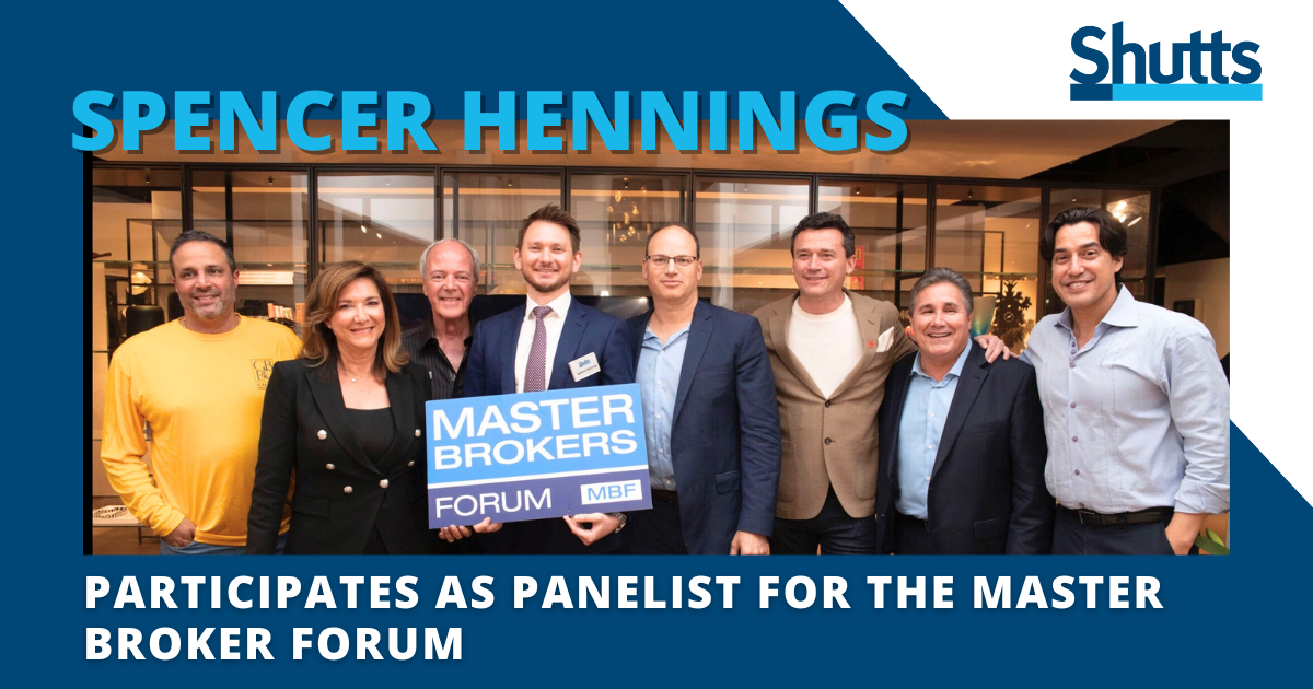 Spencer Hennings Participates as Panelist for the Master Broker Forum Spencer Hennings Participates as Panelist for the Master Broker Forum