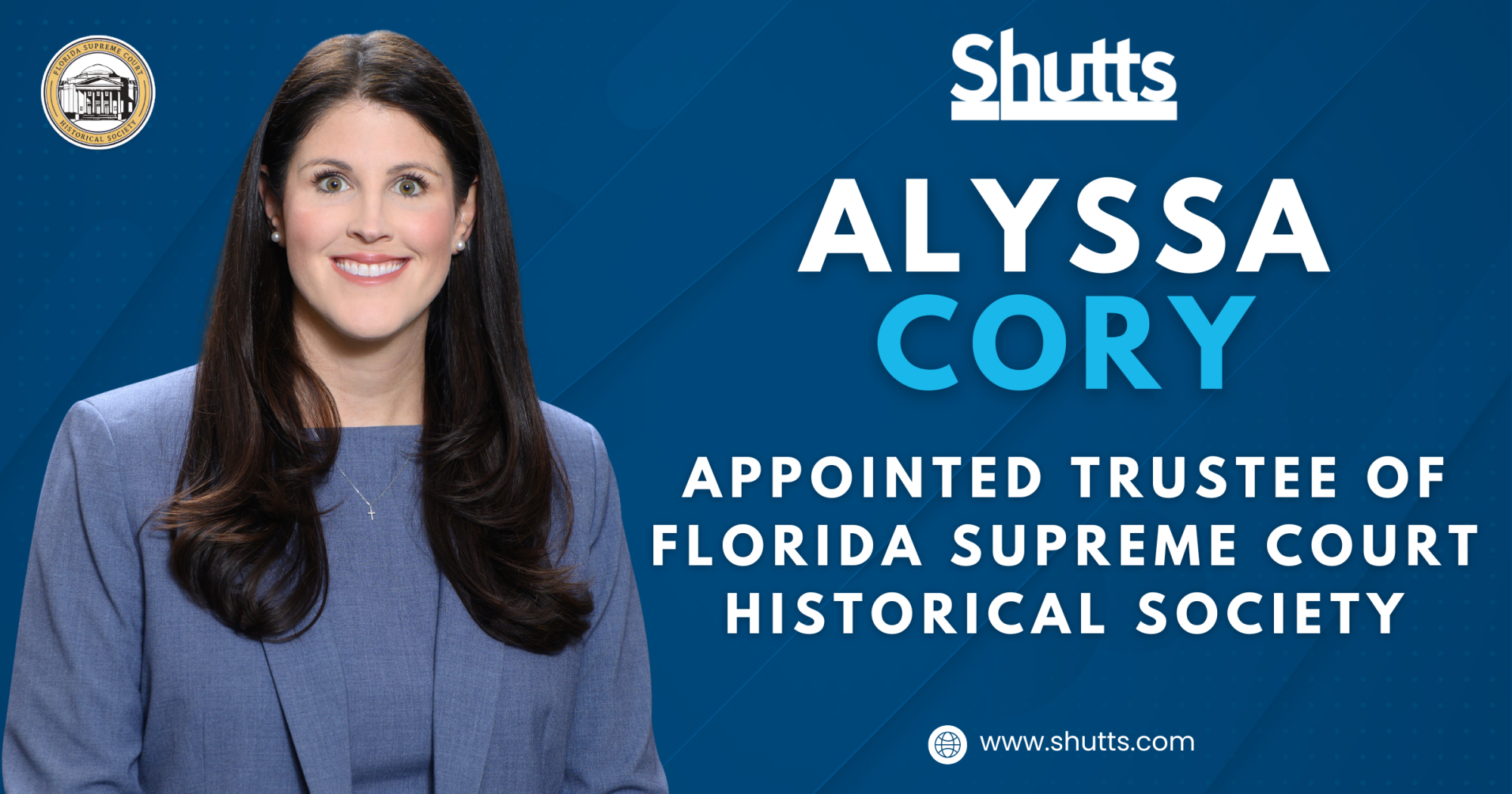 Alyssa Cory Appointed Trustee of Florida Supreme Court Historical Society Alyssa Cory Appointed Trustee of Florida Supreme Court Historical Society